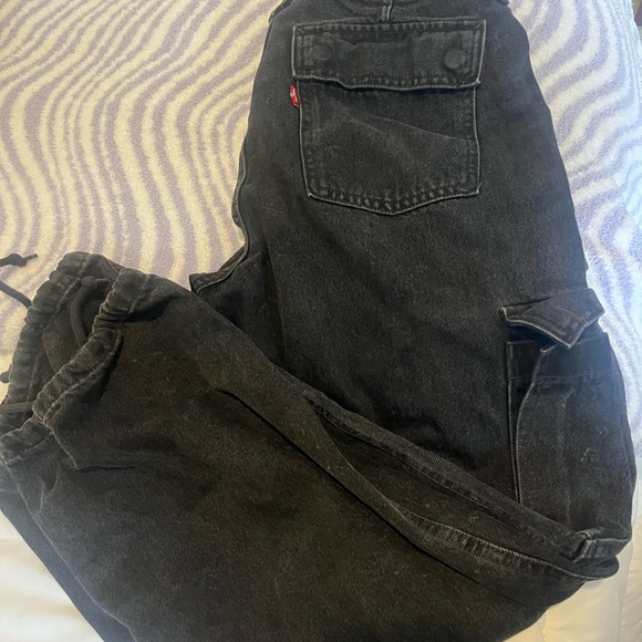 LEVIS ‘94 Baggy Cargo Jeans Black Wash - Picture 1 of 5